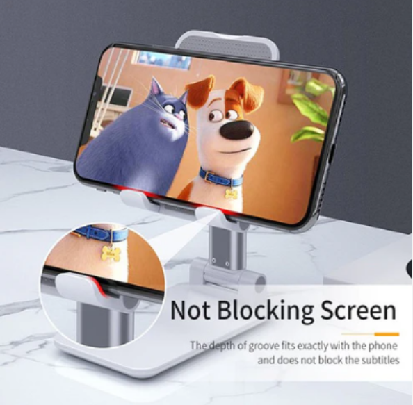 Adjustable Phone Stand – 3-Way Desk Mobile Holder with Mirror | Deskrova - Image 4