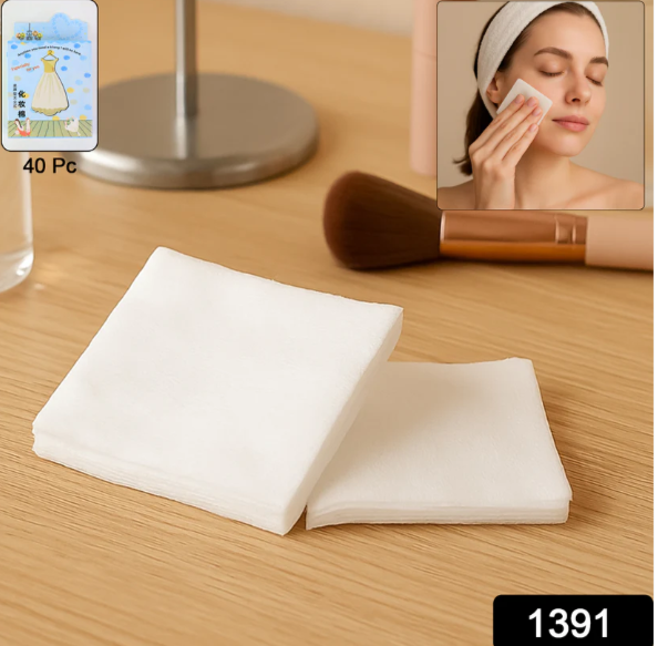 Cotton Makeup Remover Pads – Soft & Durable 40 Pack | BeautyBare - Image 3