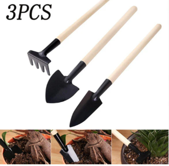 Kids Garden Tools Set – 3 Pcs Trowel, Shovel, Rake | Play & Move - Image 4