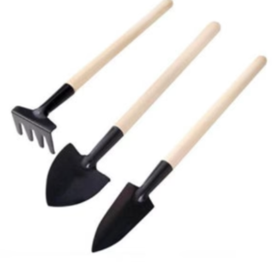 Kids Garden Tools Set – 3 Pcs Trowel, Shovel, Rake | Play & Move