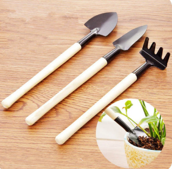 Kids Garden Tools Set – 3 Pcs Trowel, Shovel, Rake | Play & Move - Image 2