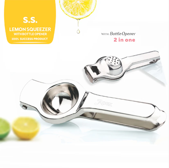Stainless Steel Lemon Press – Heavy Duty Juicer with Ergonomic Handle