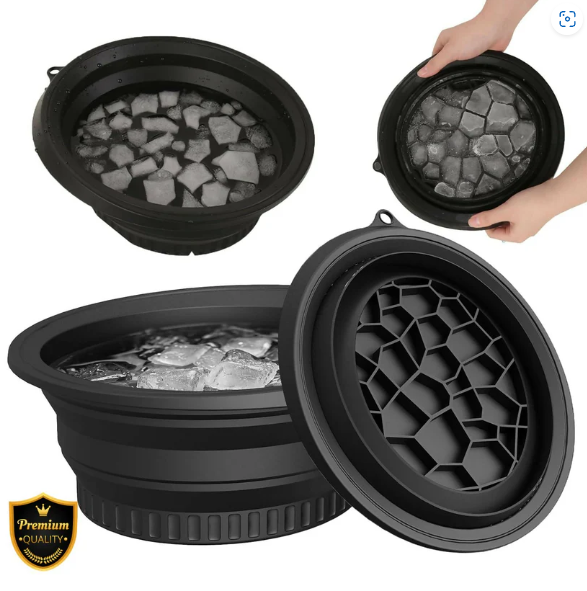 Foldable Ice Face Bowl | Ice Bowl for Face Dip | Face Ice Bowl for Instant Glow