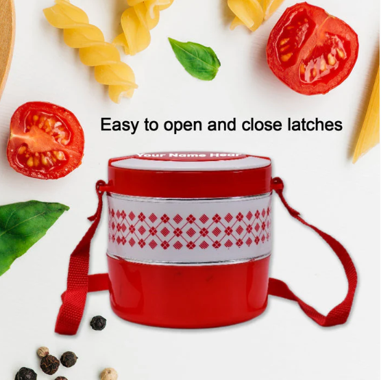 Personalized Lunch Box – Insulated 2-Layer Tiffin Set | CustomSpot - Image 3