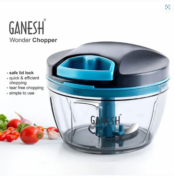 Hand Chopper 470ml – Tear-Free & Efficient | Ganesh Wonder