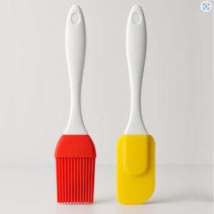 Silicone Baking Tool Set – Multicolor Spatula & Brush | Bake & Dwell