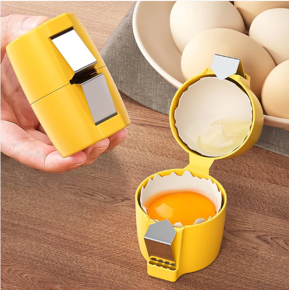 Egg Shell Opener – Handheld Egg Cracker Tool for Raw Eggs | Quickslice