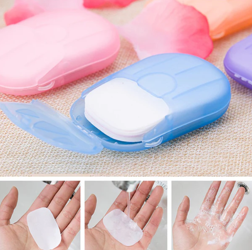 Travel Paper Soap Sheets – 20 Dissolvable Sheets in Mini Box | VelvetBubbles - Image 4