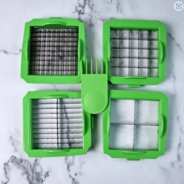 Vegetable Chopper – Quick Nicer Dicer with 4 Stainless Blades