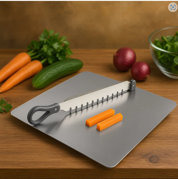 Vegetable Slicer Tool – Adjustable Stainless Steel Cutter for Uniform Slicing