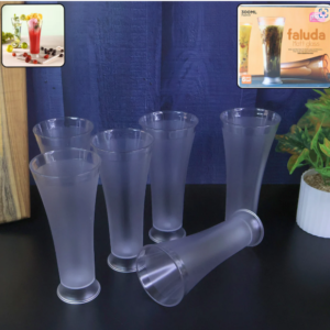 Matt Finish Plastic Glass Set – Durable 300ML 6-Piece Set