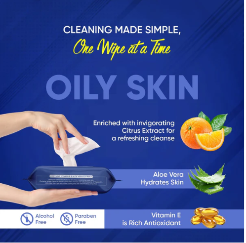 Facial Cleansing Wet Wipes – Fruit Extract, 25 Count | Beautiful Basics - Image 4