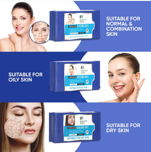 Facial Cleansing Wet Wipes – Fruit Extract, 25 Count | Beautiful Basics - Image 5