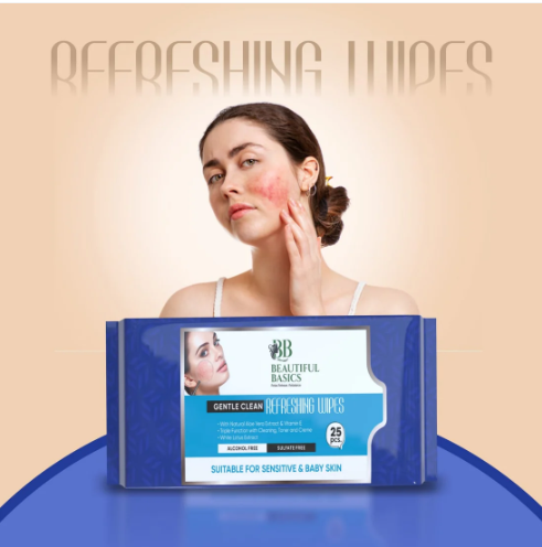 Facial Wet Wipes – Refreshing & Alcohol-Free | Beautiful Basics