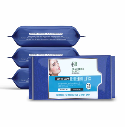 Facial Wet Wipes – Refreshing & Alcohol-Free | Beautiful Basics