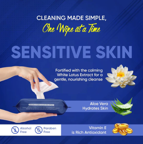 Facial Wet Wipes – Refreshing & Alcohol-Free | Beautiful Basics