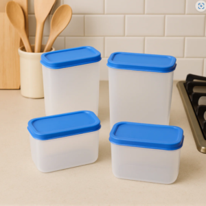 Plastic Airtight Storage Containers – 4-Pc Kitchen Set