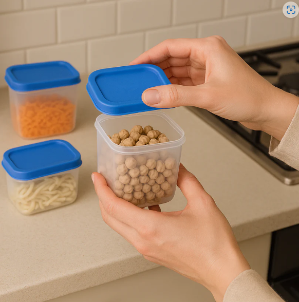 Plastic Airtight Storage Containers – 4-Pc Kitchen Set