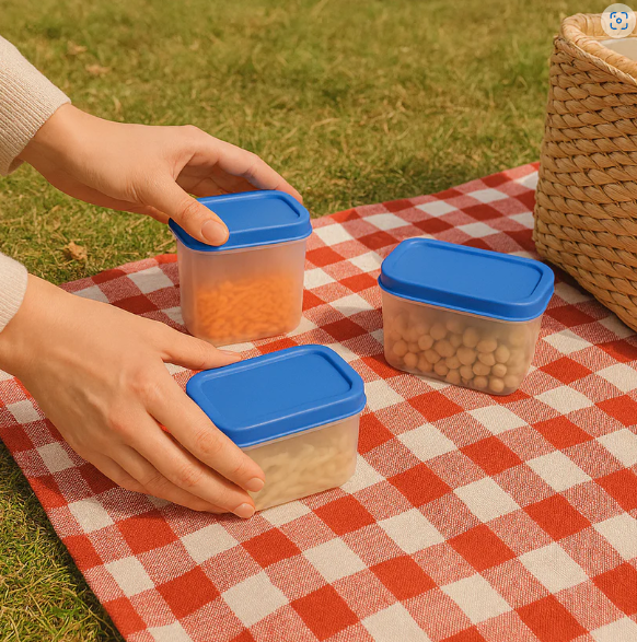 Plastic Airtight Storage Containers – 4-Pc Kitchen Set