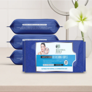 Gentle Face Wipes for All Skin Types – 4x25 Pcs | Beautiful Basics