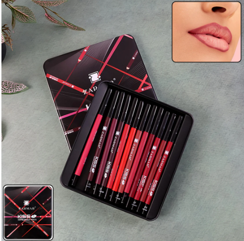 Matte Lipstick Pencil Set – Long-Lasting, Smudge-Proof Colors