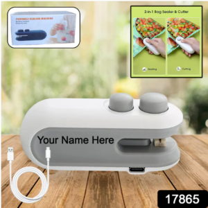 Mini Bag Sealer – 2 in 1 Seal & Cutter with USB Rechargeable