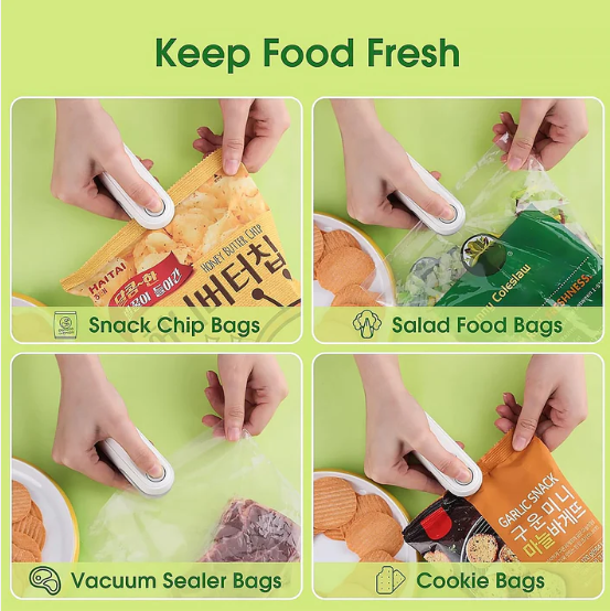 Mini Bag Sealer – 2 in 1 Seal & Cutter with USB Rechargeable - Image 3