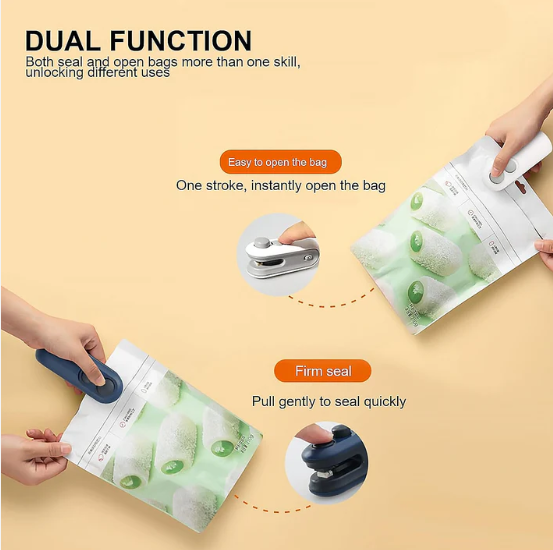 Mini Bag Sealer – 2 in 1 Seal & Cutter with USB Rechargeable - Image 4