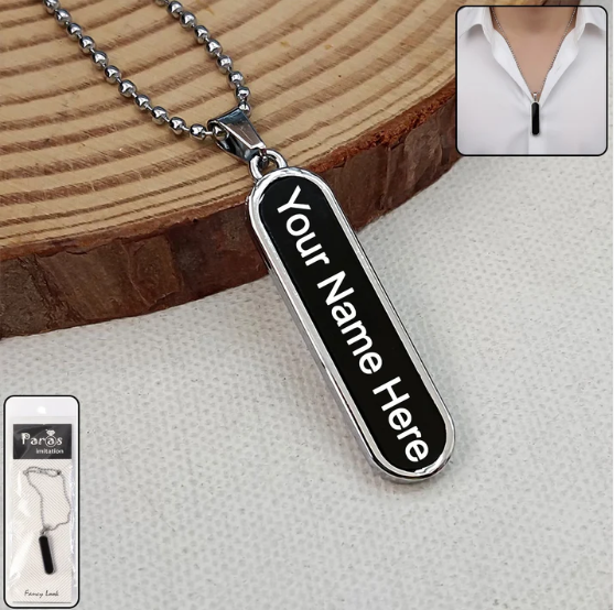 Minimalist Bar Pendant Necklace – Sleek Customizable Design
