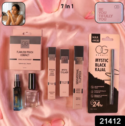 7 In 1 Complete Makeup Combo Kit – All-In-One Beauty Essentials