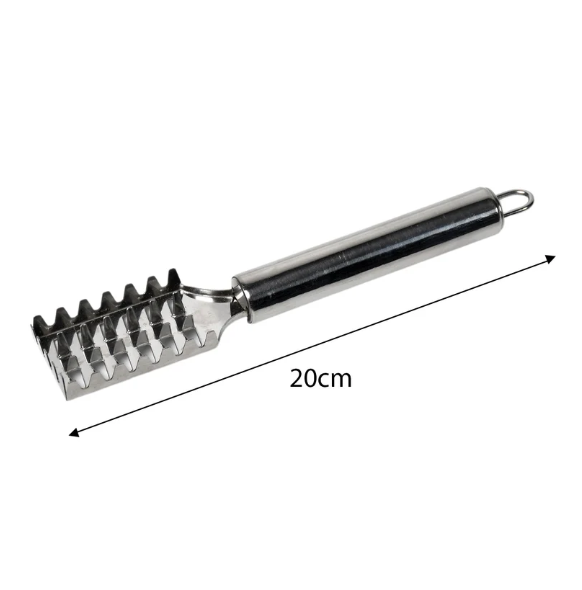 Fish Scale Remover – Sawtooth Stainless Steel Scraper | Quickslice