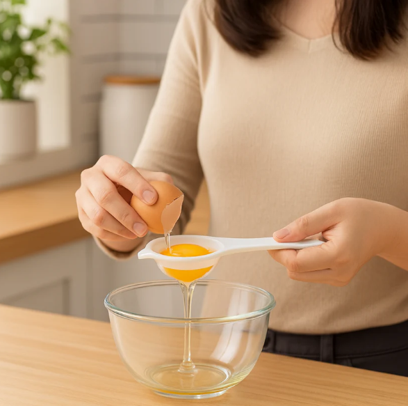 Egg Yolk Separator – Food Grade Wheat Straw Filter | Bake & Dwell