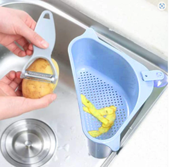 Sink Drainer Shelf – Corner Kitchen Organizer | Organivo