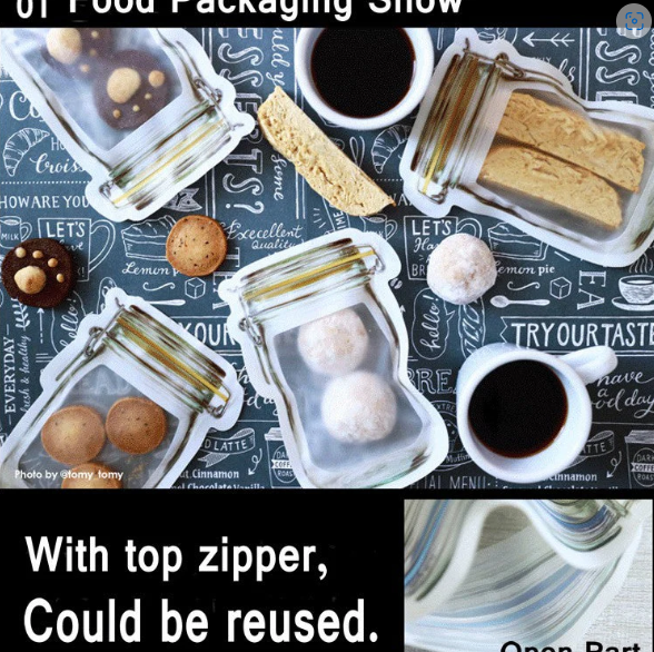 Reusable Food Storage Pouch – Airtight Mason Jar Zipper 150ml | Organivo