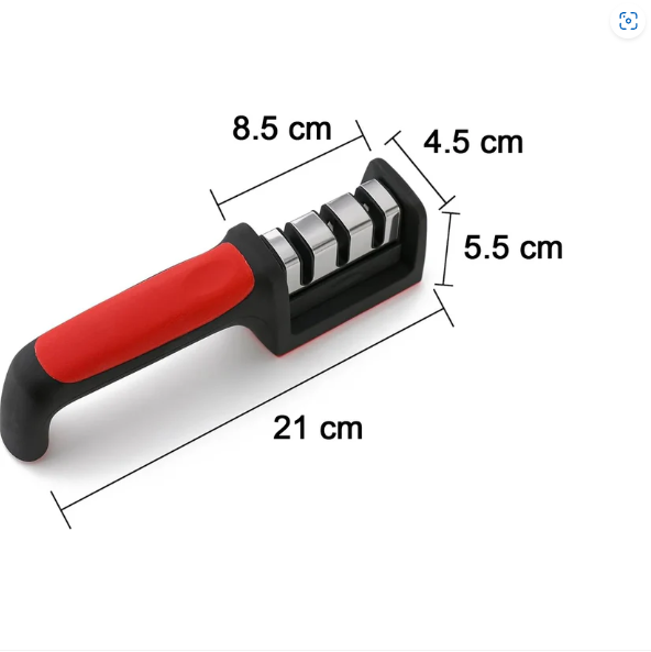 3-Stage Manual Knife Sharpener – Ceramic & Steel Blades | ToolMate Pro