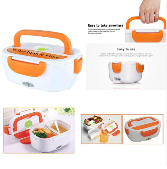 Electric Lunch Box – Portable Food Warmer Tiffin | CustomSpot - Image 3
