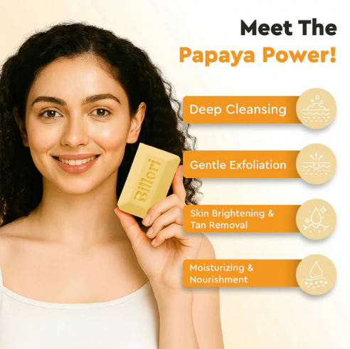 Papaya Glow Hydrating Soap – Nourishes & Brightens Skin Naturally - Image 3