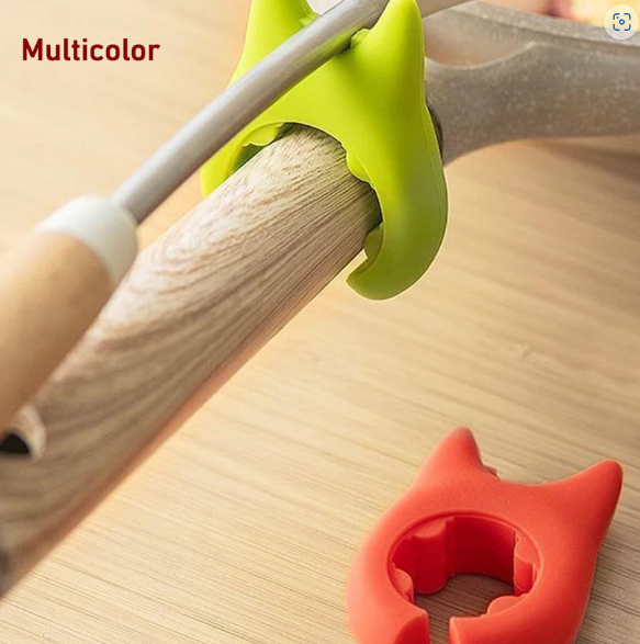 Plastic Pot Holder with Cat Ear Design – Adjustable & Heat-Resistant