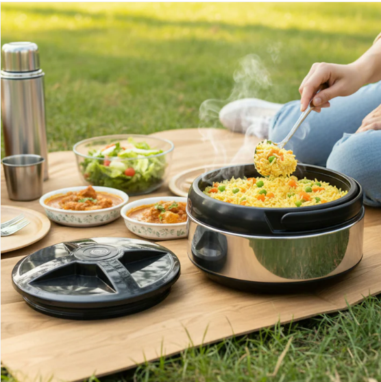 Insulated Water & Food Set – Keeps Hot & Cold for Hours