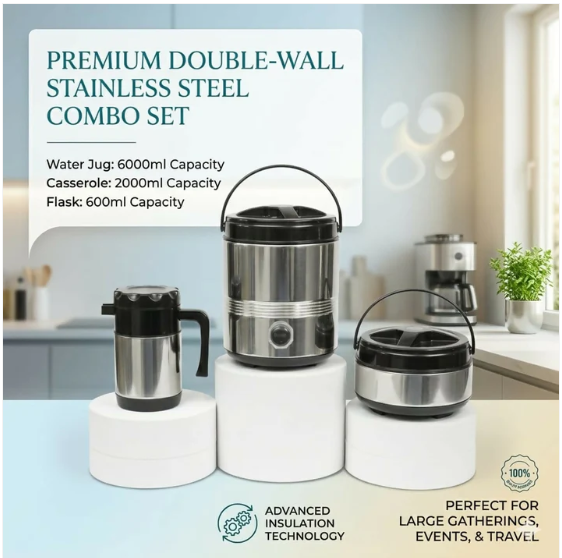 Insulated Water & Food Set – Keeps Hot & Cold for Hours - Image 3