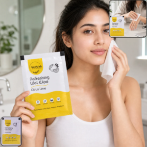Citrus Lime Wet Wipes – Refreshing & Gentle Face, Hand & Body Cleansing