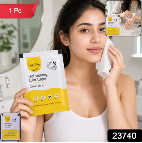 Citrus Lime Wet Wipes – Refreshing & Gentle Face, Hand & Body Cleansing - Image 2