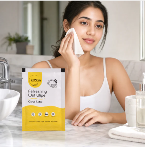 Citrus Lime Wet Wipes – Refreshing & Gentle Face, Hand & Body Cleansing