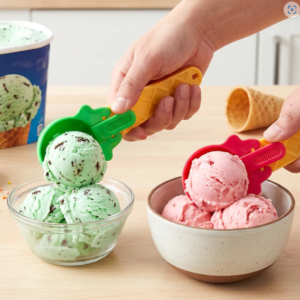 Ice Cream Scoop Set – Easy-Release 2-Pc Plastic | Quickslice