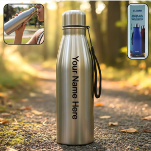 1000 ML Stainless-Steel Water Bottle – Leakproof with Carry Strap