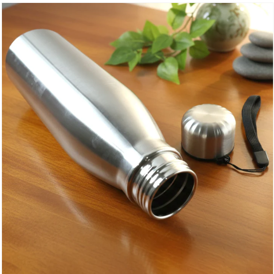 1000 ML Stainless-Steel Water Bottle – Leakproof with Carry Strap - Image 3
