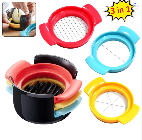 Egg Slicer – 3-in-1 Stainless Steel Food Cutter | ToolMate Pro