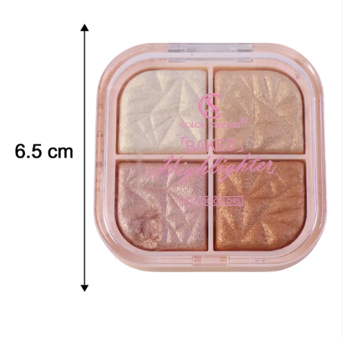 4 in 1 Baked Highlighter and Blusher Palette – Radiant Dewy Glow
