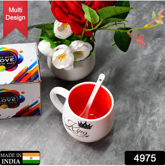Coffee Mug with Spoon – Multi-Design, Boxed | Mug Wala - Image 2