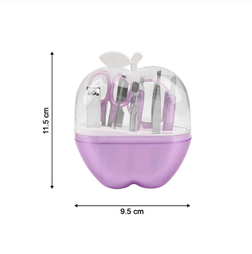 Apple Shape Manicure Set – 8-in-1 Stainless Steel Kit | Indo Glow - Image 4